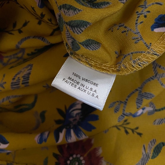 Misa Los Angeles Yasaman Wrap Dress Yellow Large - Picture 6 of 8